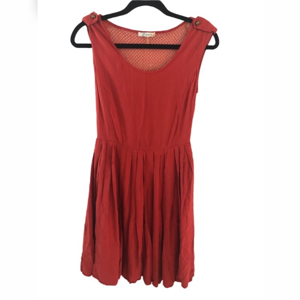 Freebird Size Small coral dress lace back